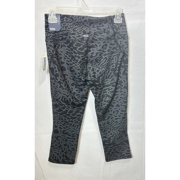 DSG High Rise Capri Womens S Black Animal‎ Print Leggings NWT - Picture 10 of 11